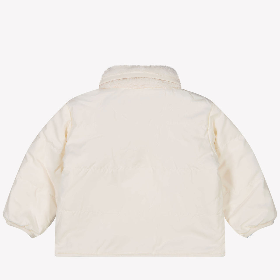 Fendi Baby faux fur jacket OffWhite