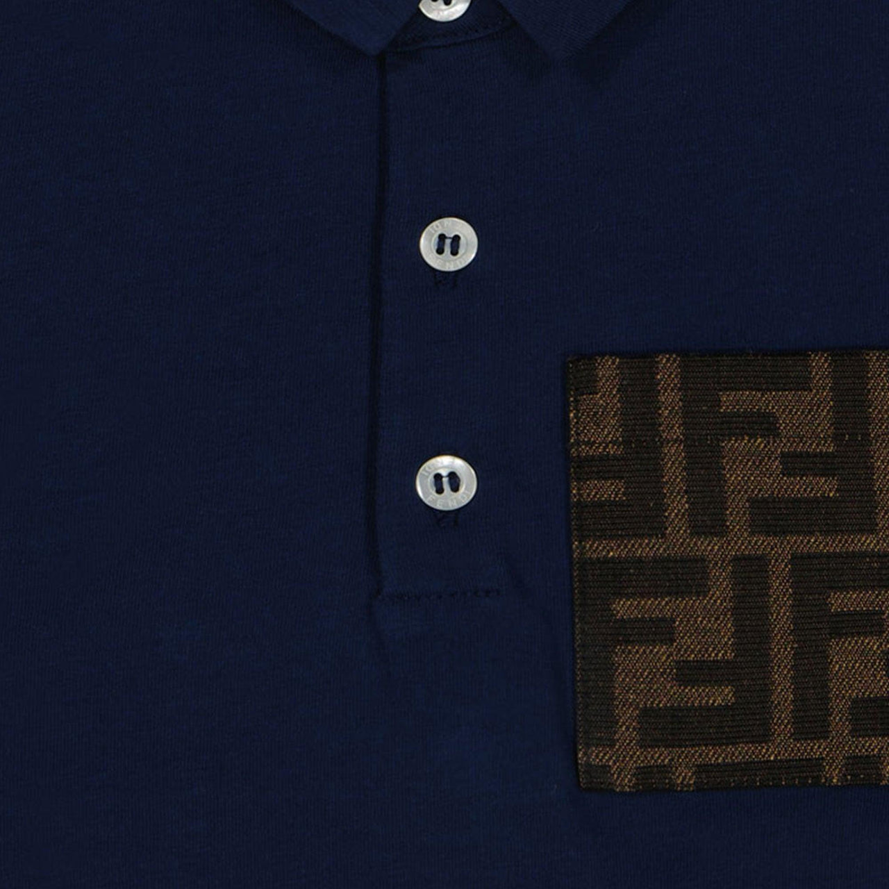 Fendi Baby Boys Polo  Navy