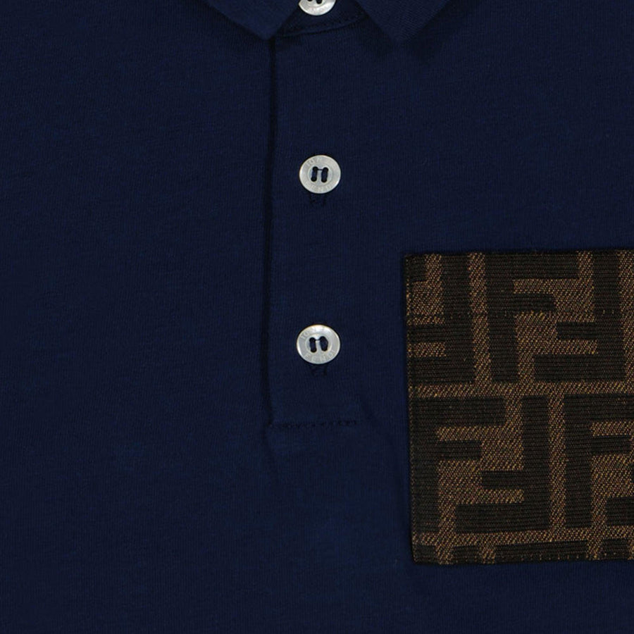 Fendi Baby Boys Polo  Navy