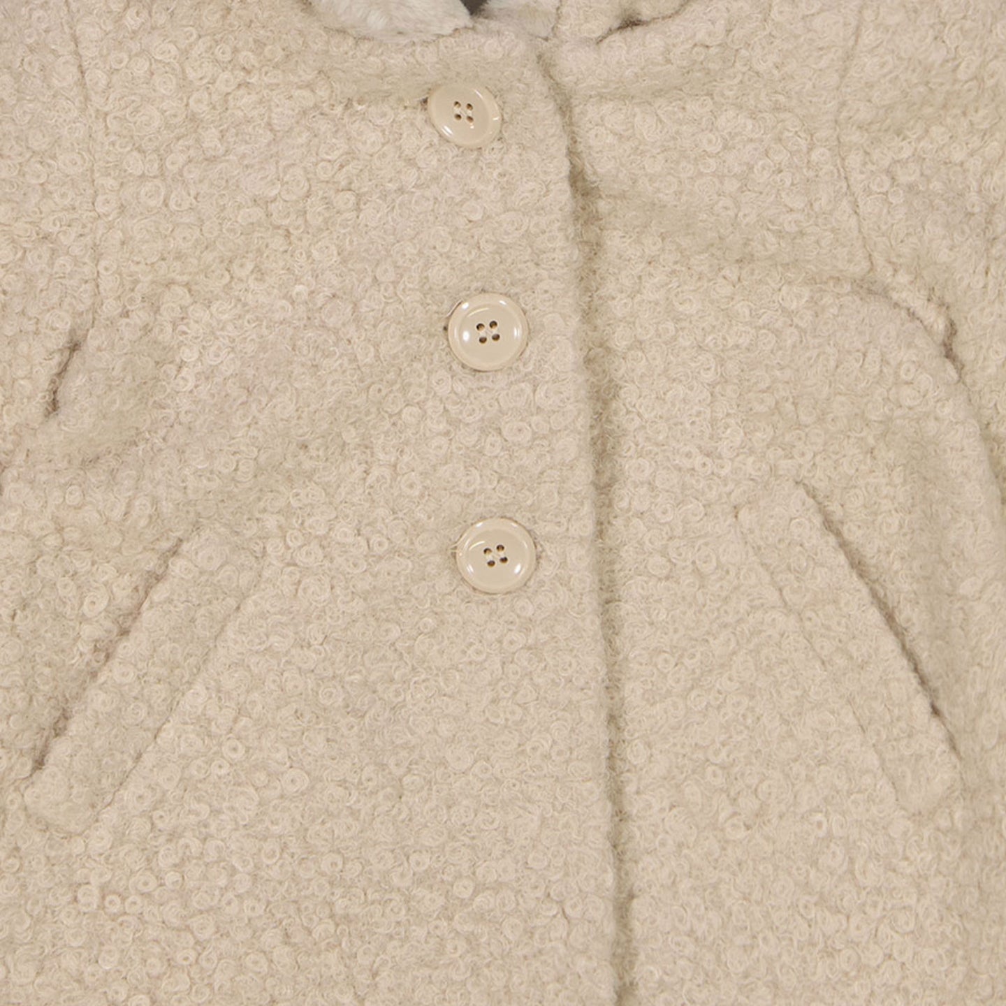 Mayoral Baby girls winter coat Light Beige