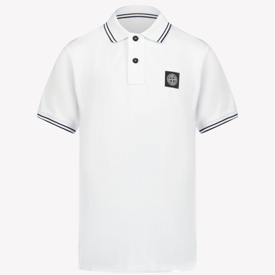 Stone Island Jongens Polo Wit 2Y