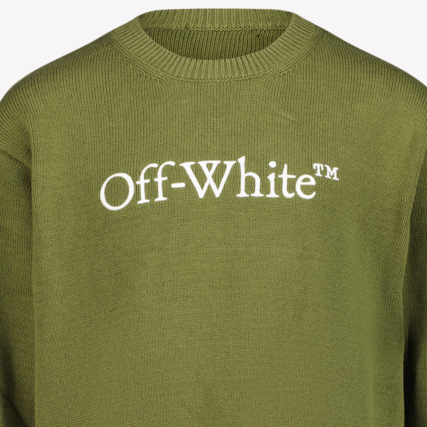 Off-White Jongens Trui Olijf Groen