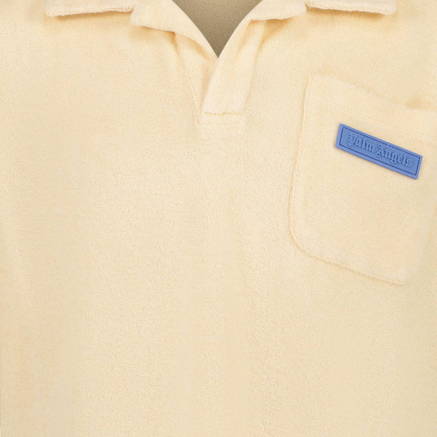Palm Angels Kids Boys Polo  Light Beige