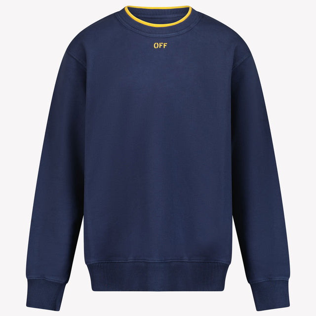 Off-White Kinder Jongens Trui In Navy