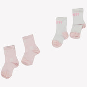 Givenchy Bebek unisex çoraplar açık pembe