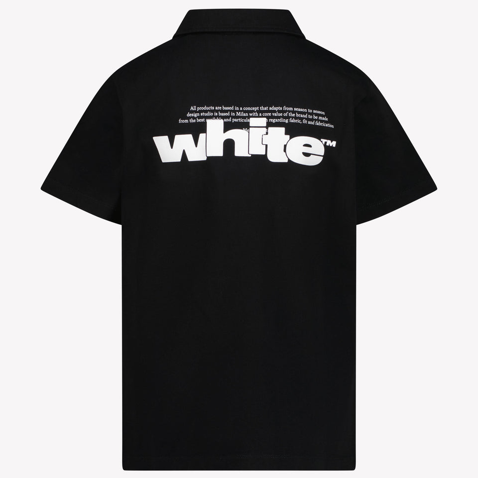 Off-White Kids Boys Polo in Black