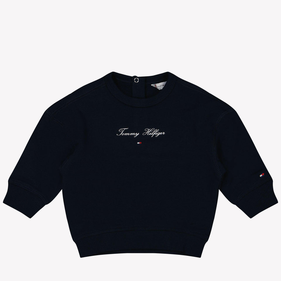 Tommy Hilfiger Baby Girls Sweater Navy