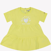 トミー・ヒルフィガーの女の赤ちゃんのドレス黄色