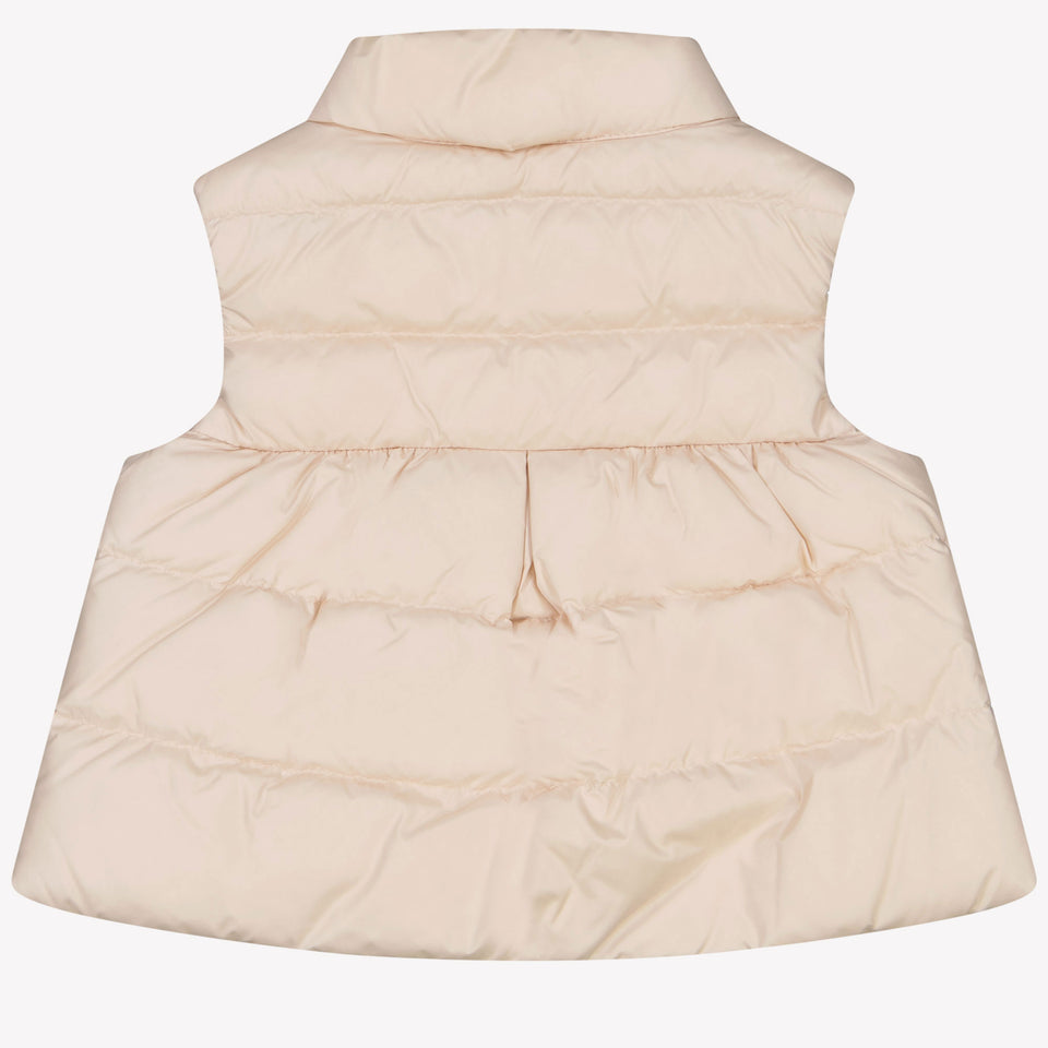 Moncler Hiva Baby Girls Bodywarmer in Light Pink