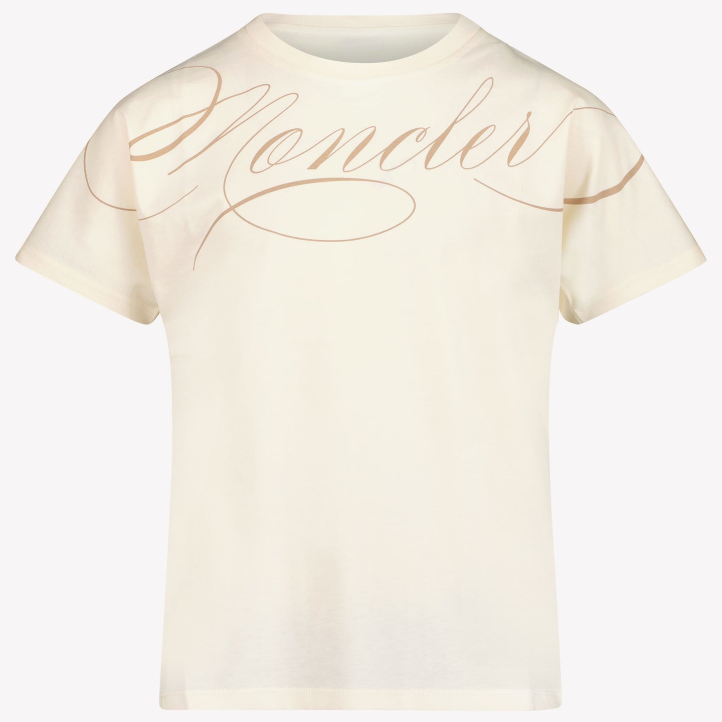 Moncler Kinder Meisjes T-Shirt In Off White