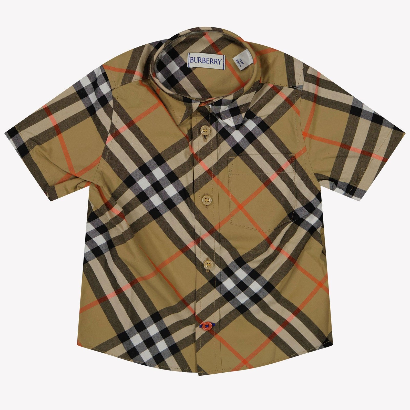 Burberry Baby Jongens Blouse In Beige