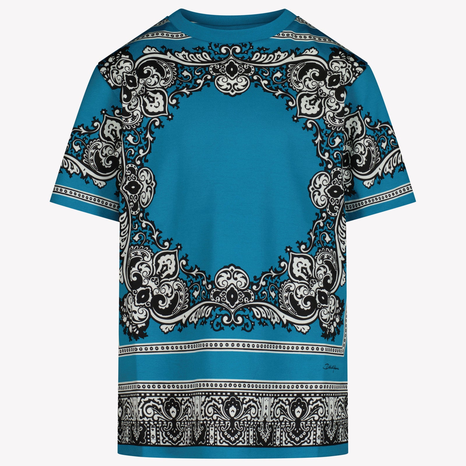 Dolce & Gabbana Kinder Jongens T-Shirt In Turquoise