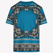 Dolce & Gabbana Kinder Jongens T-Shirt In Turquoise