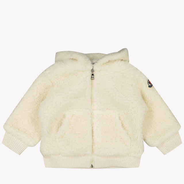 Moncler Baby Unisex Cardigan OffWhite