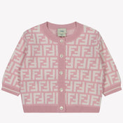 Fendi Baby Meisjes Vest In Licht Roze