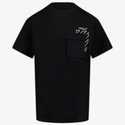 Off-White Kids Boys in T-Shirt Black