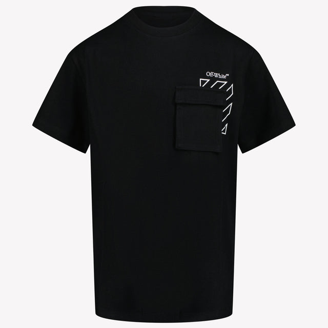 Off-White Kids Boys in T-Shirt Black