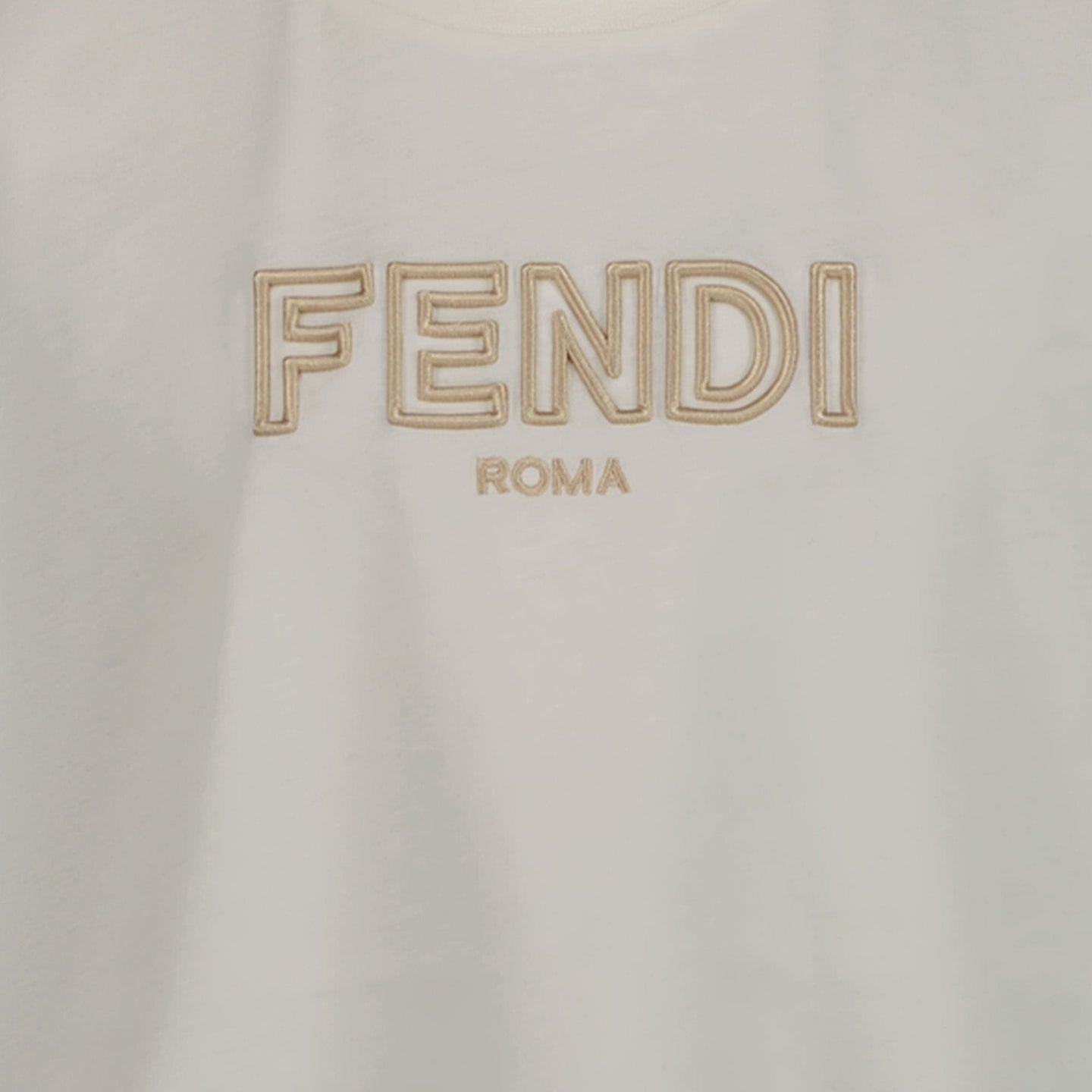Fendi Unisex T-shirt Wit