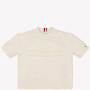 Tommy Hilfiger Bebek Erkekler T-Shirt Off White
