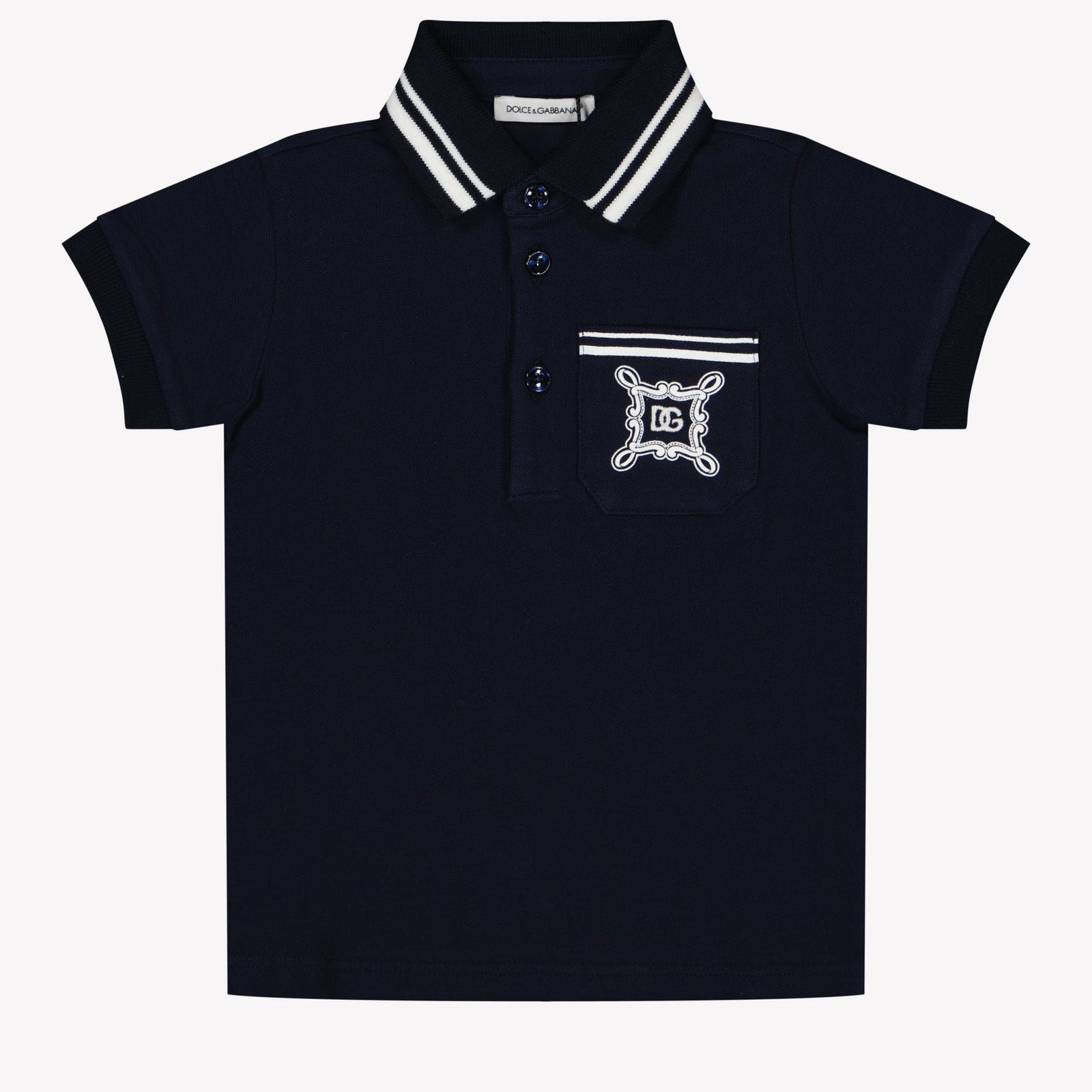 Dolce & Gabbana Baby Boys Polo in Navy