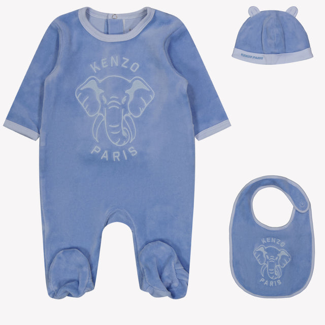 Kenzo Kids Baby unisex box suit Light Blue