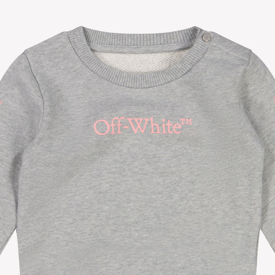 Off-White Baby girls sweater in Light Gray