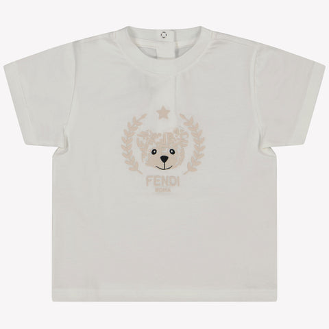 Fendi Baby Unisex T-Shirt In Wit