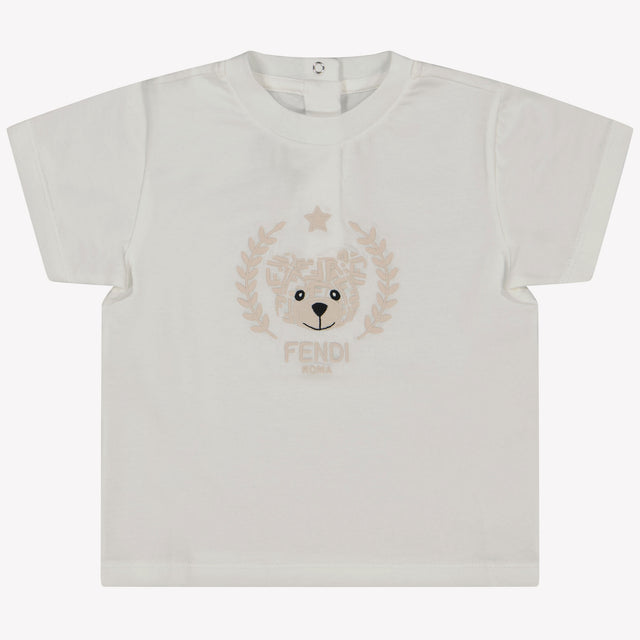 Fendi Baby Unisex T-Shirt In Wit