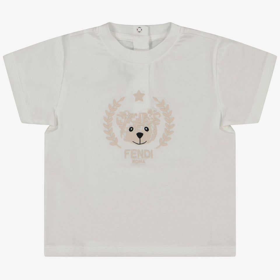 Fendi Baby Unisex T-Shirt In Wit