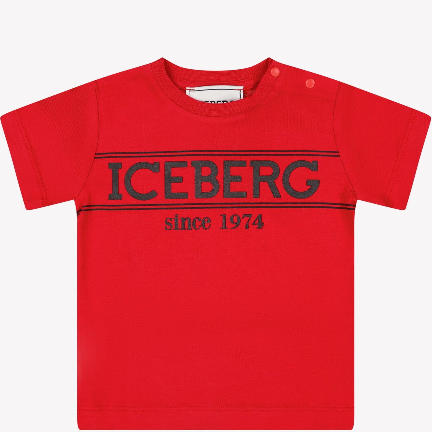 Iceberg Baby Jongens T-shirt Rood 6 mnd
