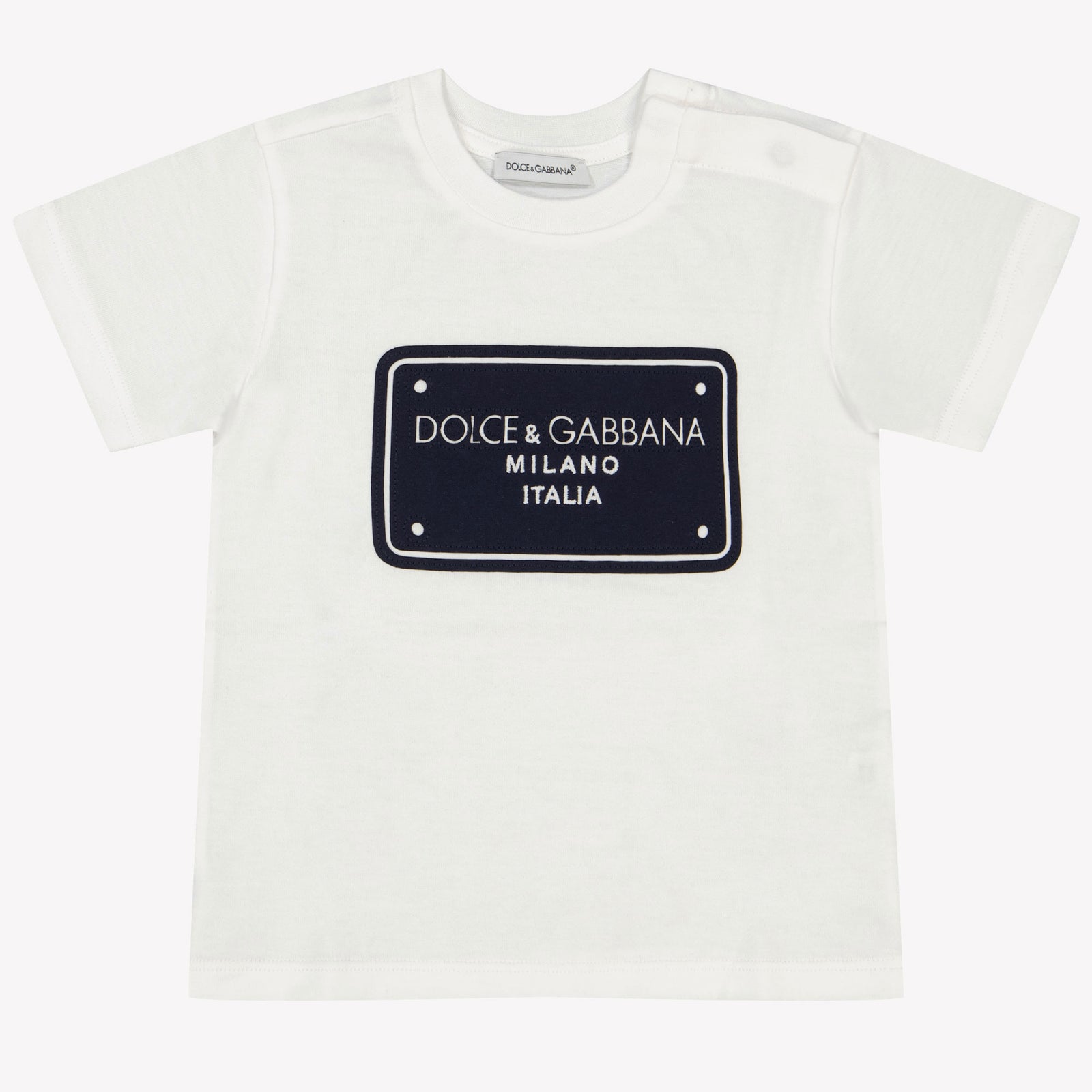 Dolce & Gabbana Baby Jongens T-Shirt In Wit