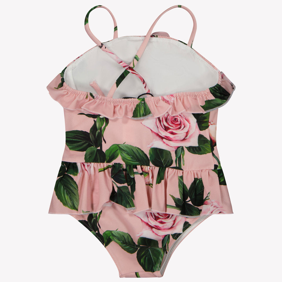 Dolce & Gabbana Baby Girls Swimwear In Light Pink