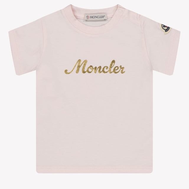 Moncler Baby Meisjes T-shirt Licht Roze 3/6