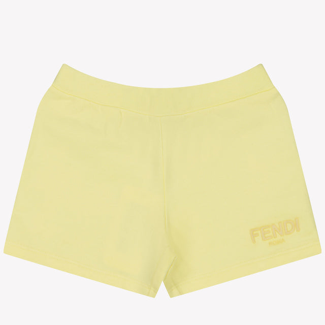 Fendi Baby Unisex Shorts In Yellow