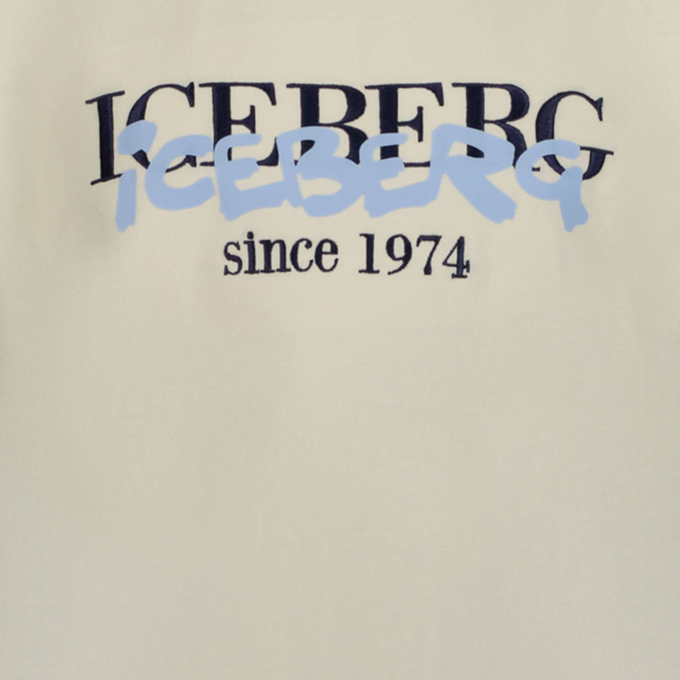 Iceberg Kinder Jongens T-shirt Licht Beige