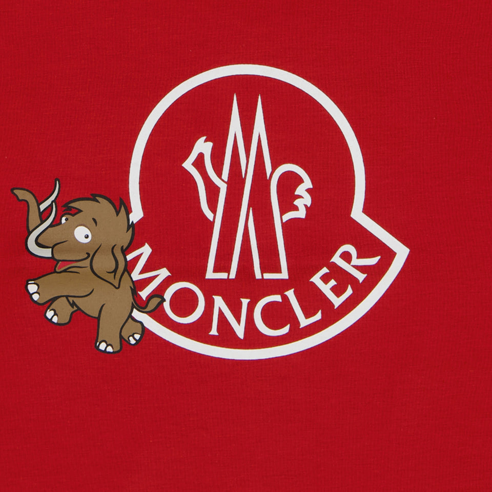 Moncler Baby Jongens T-shirt Rood