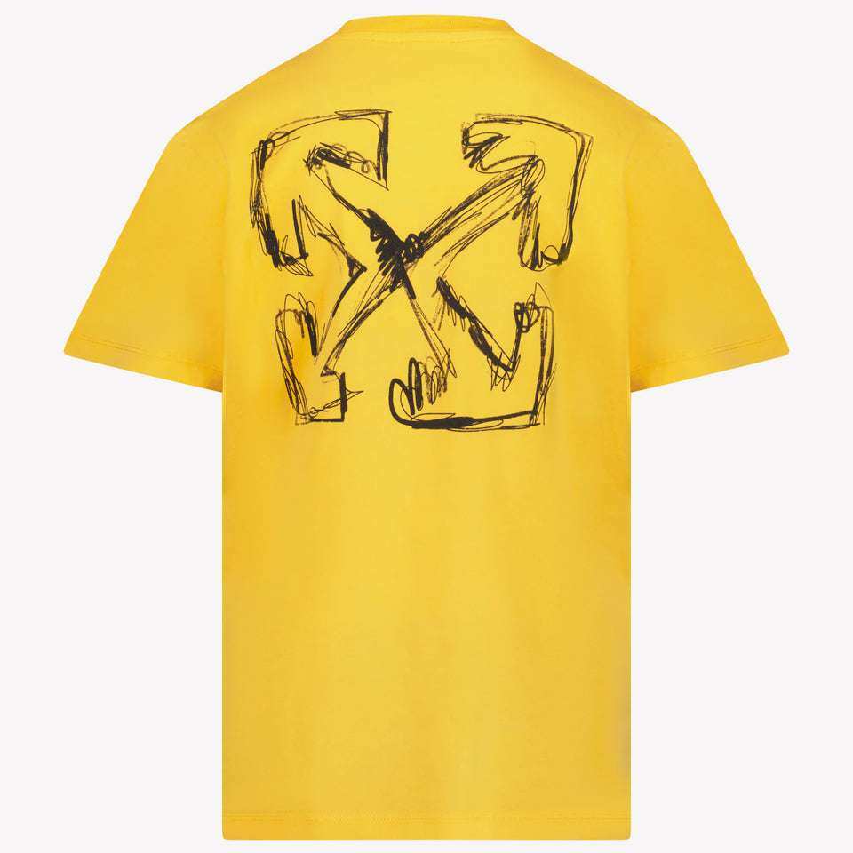 Off-White Kids Boys in T-Shirt Yellow