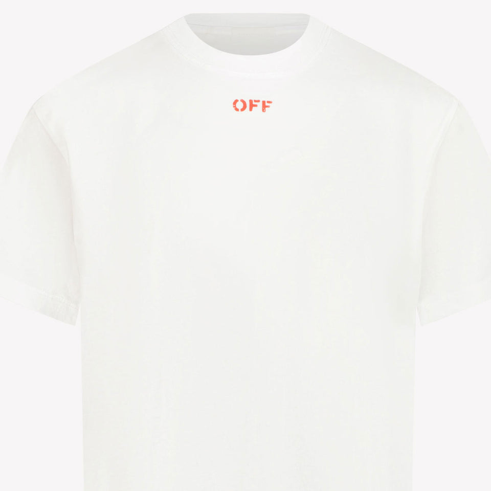 Off-White Kids Unisex T-Shirt in White