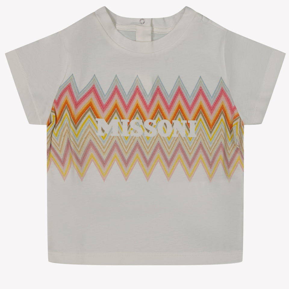 Missoni Baby Girls T-shirt White