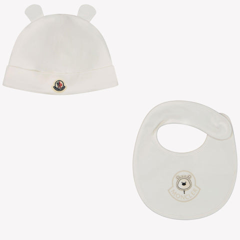 Moncler Baby Unisex Hat  White