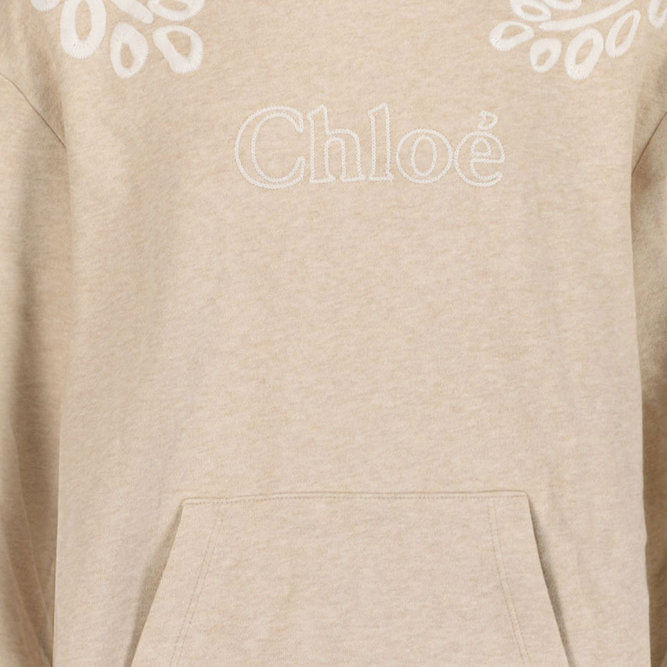 Chloé Girls Dress Beige