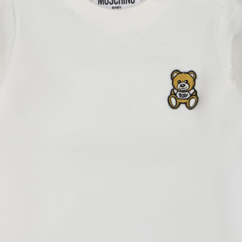 Moschino Baby Jongens T-shirt Off White