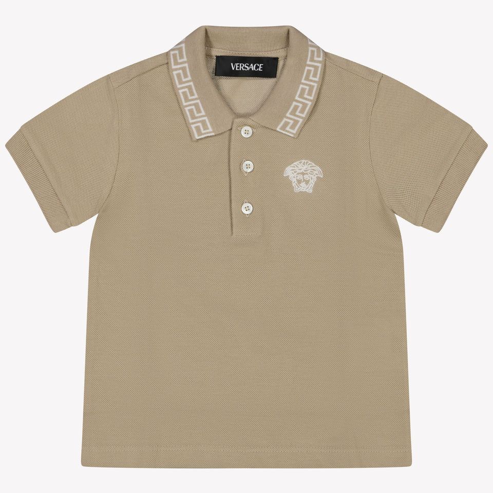 Versace Baby boys polo in Sand