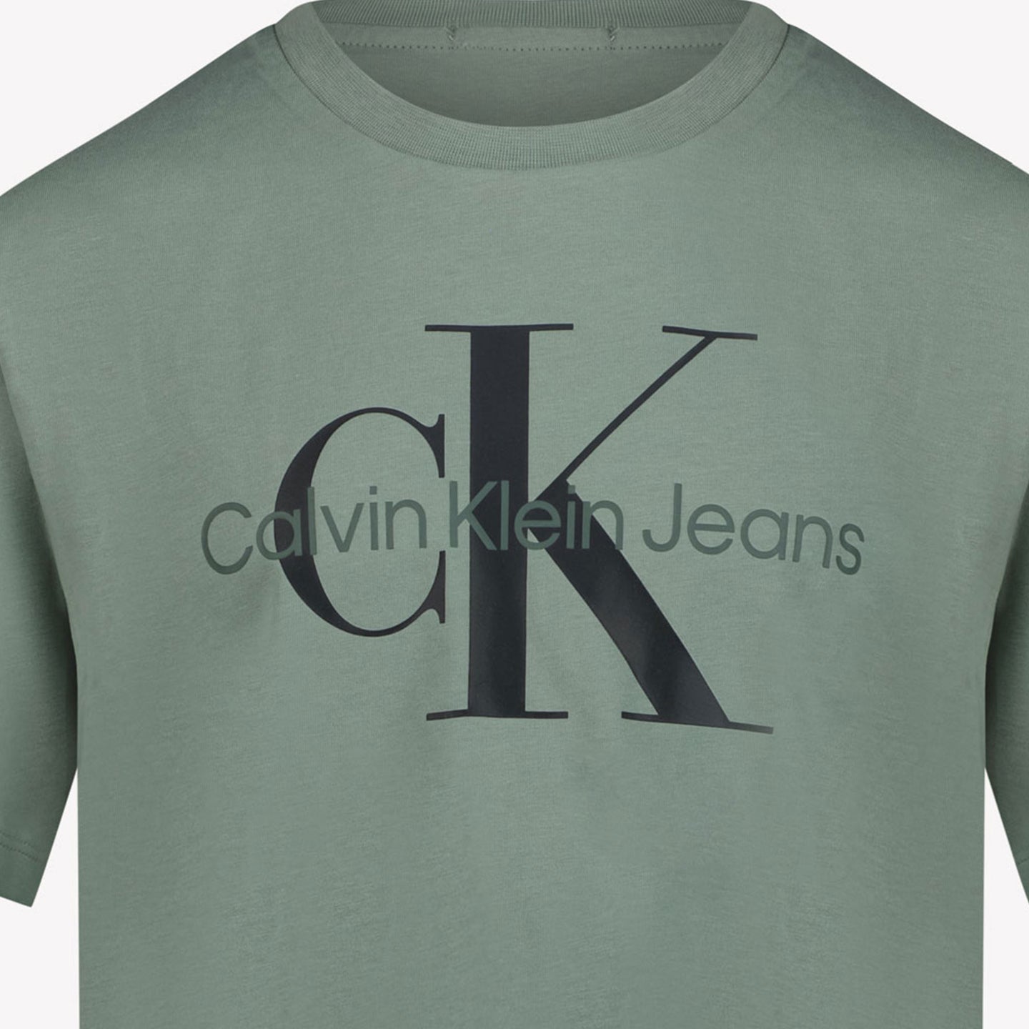 Calvin Klein Unisex T-shirt Groen 4Y