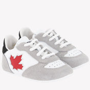 Dsquared2 Bebek unisex spor ayakkabılar beyaz