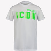 dsquared2種類のユニセックスTシャツ蛍光緑