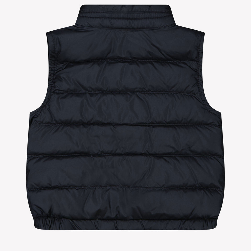 Moncler New Amaury Baby Boys Bodywarmer In Navy