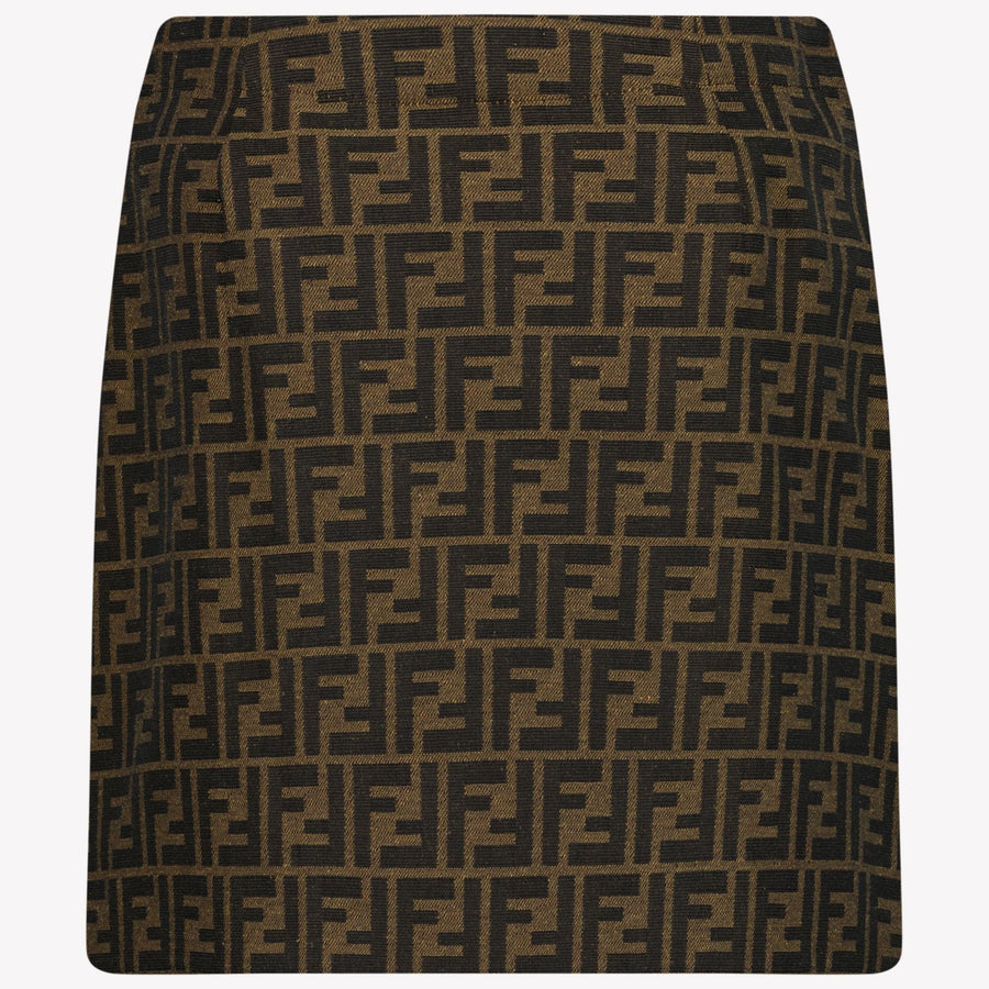 Fendi Girls Skirt Brown
