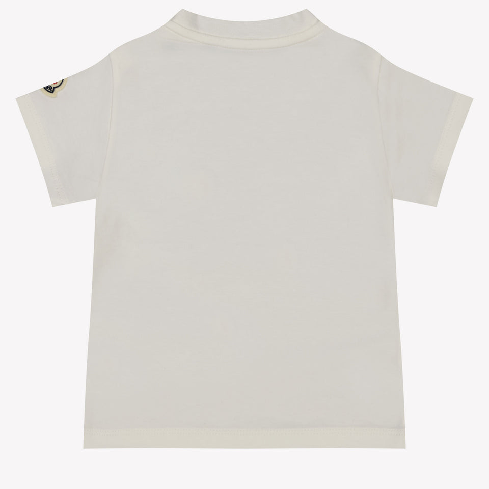 Moncler Baby Jongens T-Shirt In Wit