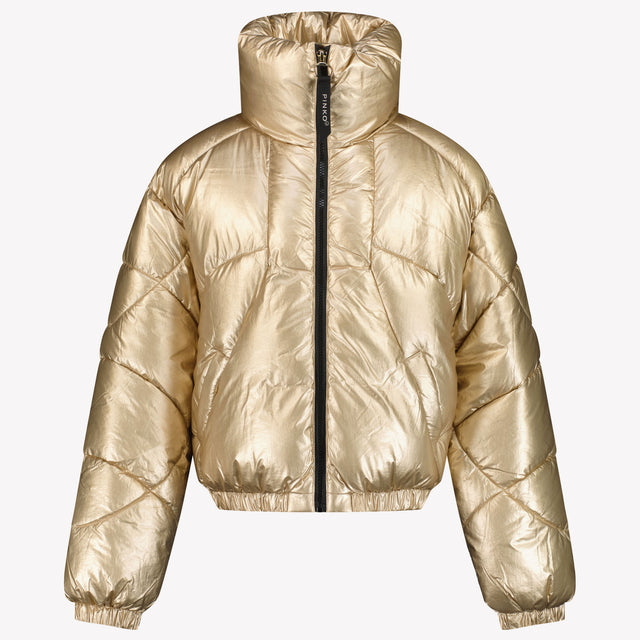 Pinko Girls Winter Coat Gold